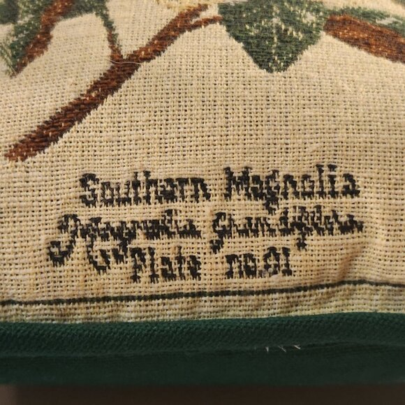Vintage Riverdale Mini Pillow Winter Accent Square Southern Magnolia 8x8 - Picture 3 of 9